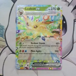 Pokemon TCG Leafeon EX Prismatic Evolutions Holo Card 006/131 NM/M Condition - Image 1