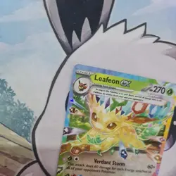 Pokemon TCG Leafeon EX Prismatic Evolutions Holo Card 006/131 NM/M Condition - Image 2