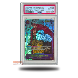 Eustass Captain Kid - Manga Rare - OP05 - PSA 10 - One Piece Card Game English - Image 1