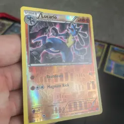 Pokemon Card Lucario Fates Collide Reverse Holo Rare 47/124 Near Mint - Image 3