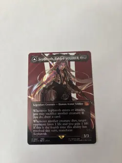 Sephiroth Fabled SOLDIER (Borderless SURGE FOIL) MTG Magic The Gathering FF7 ENG - Image 1