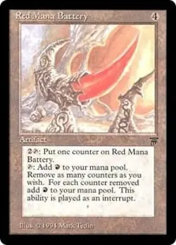 Magic MTG - Red Mana Battery - Legends - MINT/NMINT - EN - Image 1