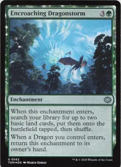 Encroaching Dragonstorm - FOIL - U Tarkir: Dragonstorm 142 - MTG - Image 1