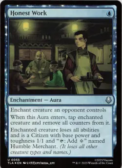 Honest Work - FOIL - U Avatar: The Last Airbender 55 - MTG - Image 1