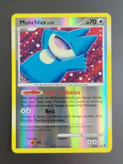 Munchlax 69/111 Platinum Rising Rivals Reverse Holo Pokemon TCG - LP - Image 1