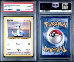 Dratini 26/102 Base Set PSA 10 GEM MINT FRESH CERT Graded Pokemon TCG 1999 WOTC - Image 5