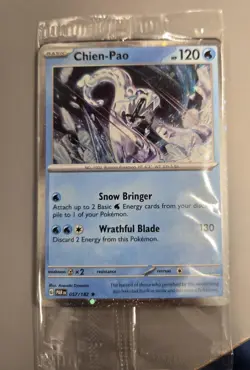 Pokemon Chien-Pao 57/182 Paradox Rift (Cosmos Holo) Sealed Knockout Box Promo - Image 1
