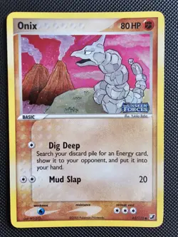 Onix (65/115) Reverse Holo Pokemon Ex Unseen Forces - TCG NM - Image 1