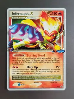 Pokemon TCG Infernape Lv. X - DP10 Black Star Promo Holo Rare LP - Image 1