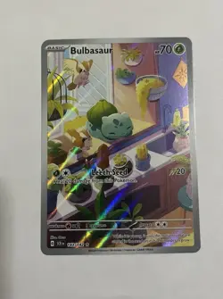 Pokemon Bulbasaur 143/142 Stellar Crown Illustration Rare NM - Image 1
