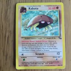 Kabuto - 50/62 - Common - 1999-2000 Pokemon TCG Fossil Regular - Image 1