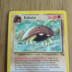 Kabuto - 50/62 - Common - 1999-2000 Pokemon TCG Fossil Regular - Image 2