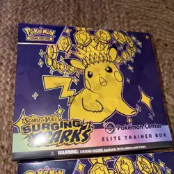 Pokemon TCG Surging Sparks Pokemon Center Elite Trainer Box ETB New & Sealed x2 - Image 2