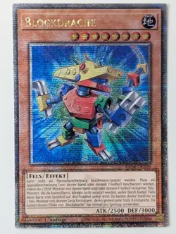 Blockdrache RA04-DE268 Quarter Century Secret Rare DE NM YUGIOH - Image 1