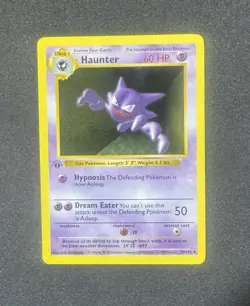 Pokemon TCG Haunter Base Set, 1st Edition Shadowless Card 29/102 - Image 1