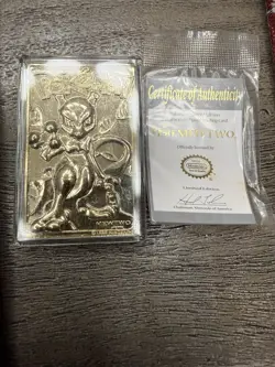 Mewtwo Pokemon 23K Gold Plated Trading Card Burger King 1999 - Image 1