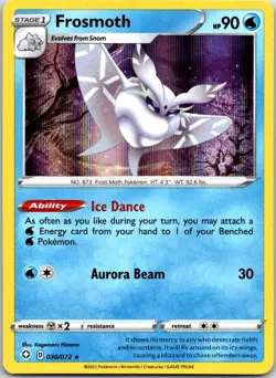 Pokemon Card 030/072 Frosmoth Holo Rare Shining Fates - Image 1