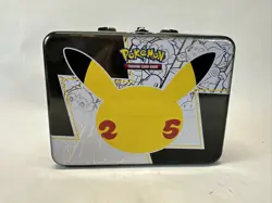 Pokemon Trading Card 25th Anniversary Collectors Chest Tin Lunchbox - Image 1