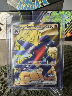Pokemon Cards Cynthia's Garchomp ex 215/182 Sv10: Destined Rivals Holo - Image 1