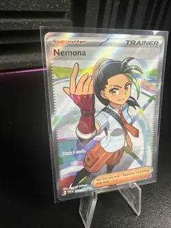 Pokemon TCG Nemona Trainer Paldean Fates Full Art Holo Ultra Rare Card 229/091 - Image 2