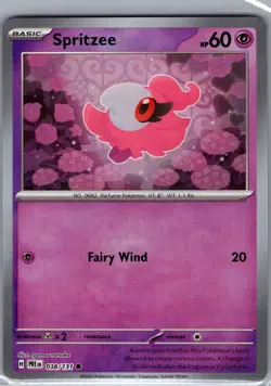 Spritzee (Master Ball) 038/131 SV: Prismatic Evolutions - Pokemon Card - NM - Image 1