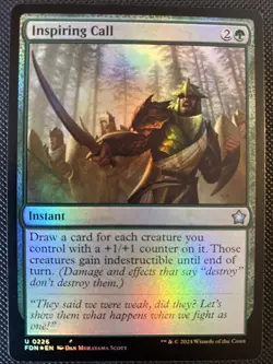 English - MTG Inspiring Call - FOIL - Foundations - Image 1
