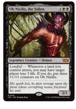 Ob Nixilis, the Fallen Commander: Tarkir Dragonstorm MTG - Image 1