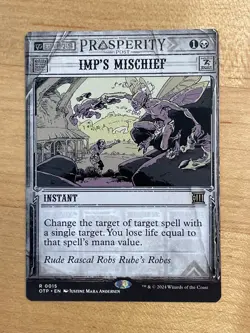 MTG NM Imp's Mischief [Outlaws of Thunder Junction: Breaking News] - Image 1