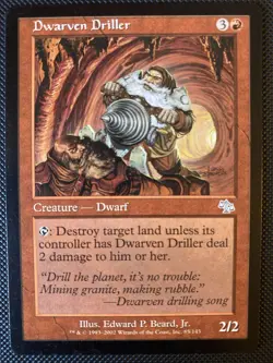 English - MTG Dwarven Driller- Judgement - Image 1