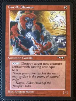 English - MTG Gorilla Shaman - Alliances - Image 1