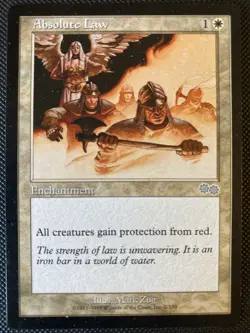 English - MTG Absolute Law - Urza’s Saga - Image 1