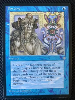 English - MTG Portent - Ice Age - Image 1