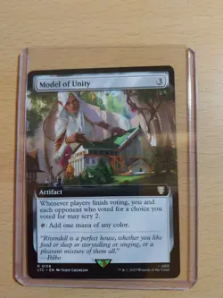 Model of Unity Extended Art Rare, Lord of the Rings Commander, MTG Magic - Image 1