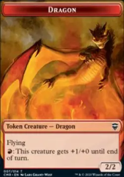 Dragon Token Commander Legends Tokens (CMR) 7 MTG Regular - Image 1
