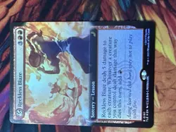 Reckless Blaze - Foil - Extended Art Avatar MTG - Image 3