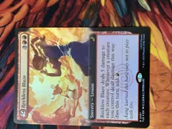 Reckless Blaze - Foil - Extended Art Avatar MTG - Image 5