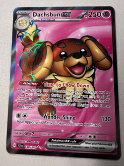 Dachsbun ex Pokemon Stellar Crown 160/142 Full Art Ultra Rare NM - Image 2