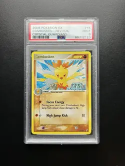 Pokemon PSA 9 MINT Combusken 16/100 EX Crystal Guardians Reverse Holofoil 2006 - Image 1