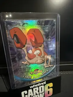 Rainbow Foil Topps Pokemon 98 Krabby Blue Label NM - Image 1