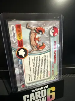 Rainbow Foil Topps Pokemon 98 Krabby Blue Label NM - Image 2