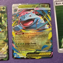 Mega Venusaur Ex 3/132 + Venusaur Ex 3/165 + Holo Energy Bonus Pokemon MINT LOT - Image 3