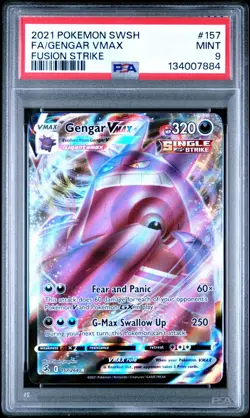 PSA 9 GENGAR VMAX 157/264 FULL ART FUSION STRIKE POKEMON 🌑 - Image 1