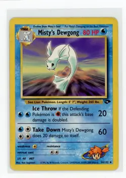 Pokemon Gym Challenge #054/132 Misty's Dewgong - Image 1