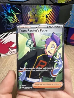 Pokemon TCG Team Rockets Petrel 226/182 SV Destined Rivals Ultra Rare Full Art - Image 1