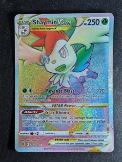 Shaymin VSTAR - 173/172 Brilliant Stars (Pokemon) Secret Rainbow Rare - Image 1