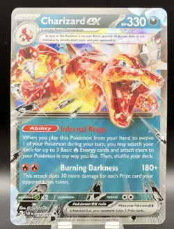 JUMBO Charizard Ex 54/91 - Holo Double Rare - Paldean Fates - Pokemon TCG - NM+ - Image 1