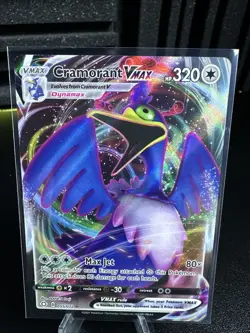Pokemon TCG Cramorant VMAX 055/072 Shining Fates Ultra Rare Near Mint Condition - Image 1