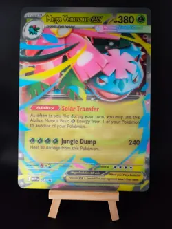 Pokemon TCG Mega Evolutions - Mega Venasaur EX 013 Black Star Promo XL 3D Card - Image 1