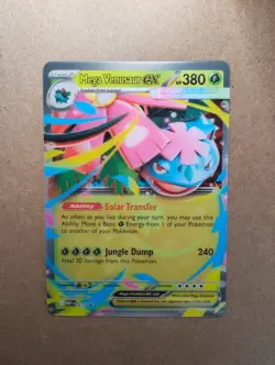 Pokemon TCG Mega Evolutions - Mega Venasaur EX 013 Black Star Promo XL 3D Card - Image 2