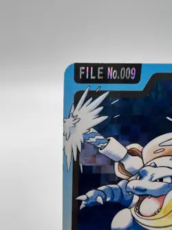 Pokemon Card Blastoise Bandai Carddass File No.009 Prism Holo Japanese - Image 2